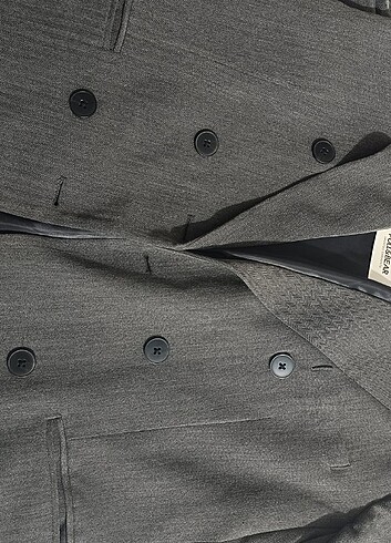 l Beden gri Renk Blazer ceket