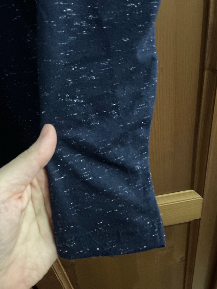 Kelebek Baskılı Simli Uzun Kollu Kız Tişörtü - Görsel 4