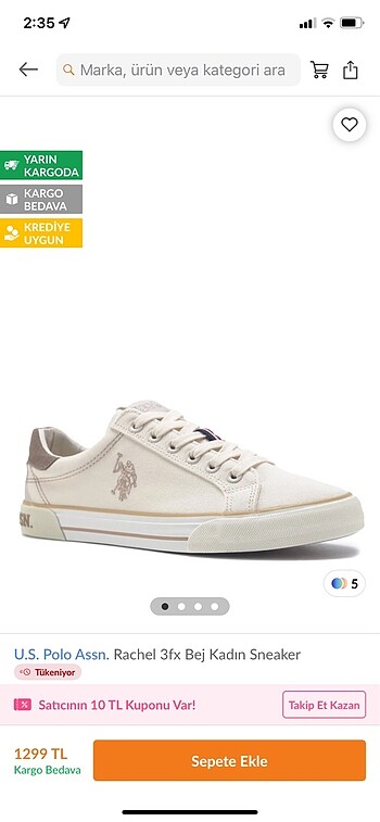 U.S Polo Assn. Kadın Sneaker