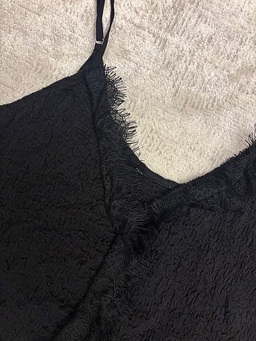 Zara Zara Askılı Siyah Bluz