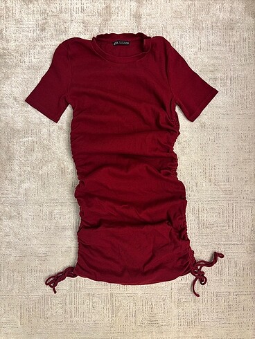 Zara Bordo Elbise