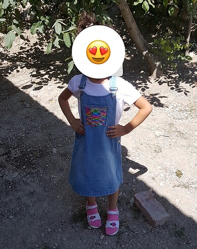 Kız çocuk Jean elbise