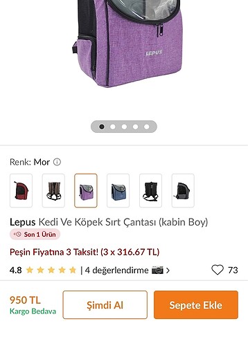 kedi köpek çantası kabin boy