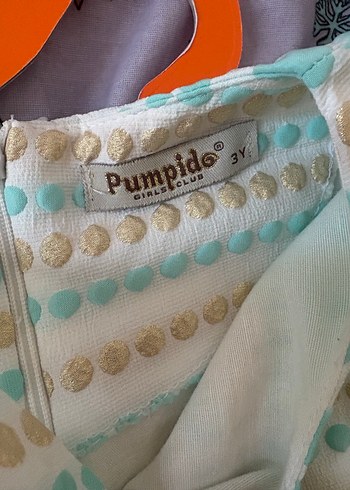 Turkuaz Bohem Kız Elbisesi - Görsel 3