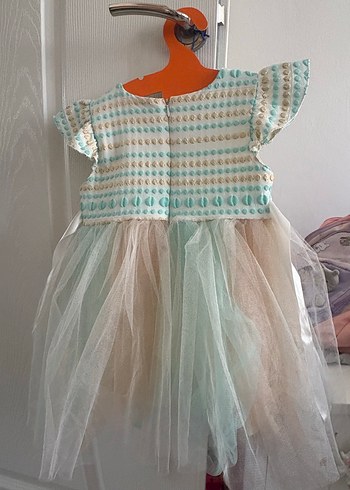 Turkuaz Bohem Kız Elbisesi - Görsel 2