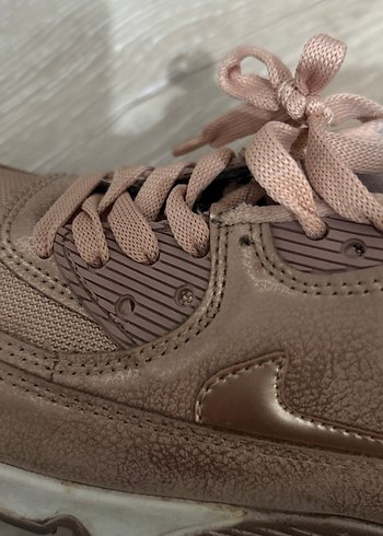 Bej Bağcıklı Kadın Spor Ayakkabı - Görsel 4