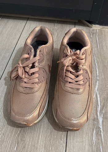 Bej Bağcıklı Kadın Spor Ayakkabı - Görsel 2