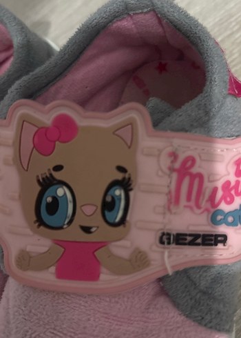 Kız Çocuk Pembe Sıcak Terlik Velcro - Görsel 2