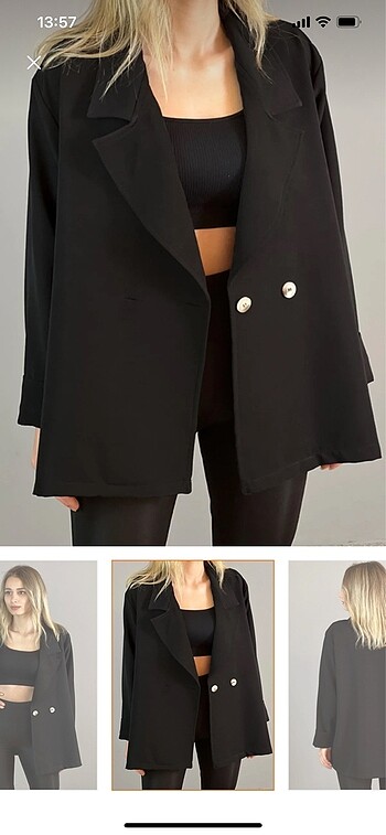 universal Beden Oversize blazer