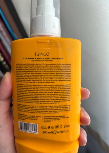 Diğer Sinoz SPF50+ Ultra Yüksek Koruyucu Sprey Güneş Kremi
