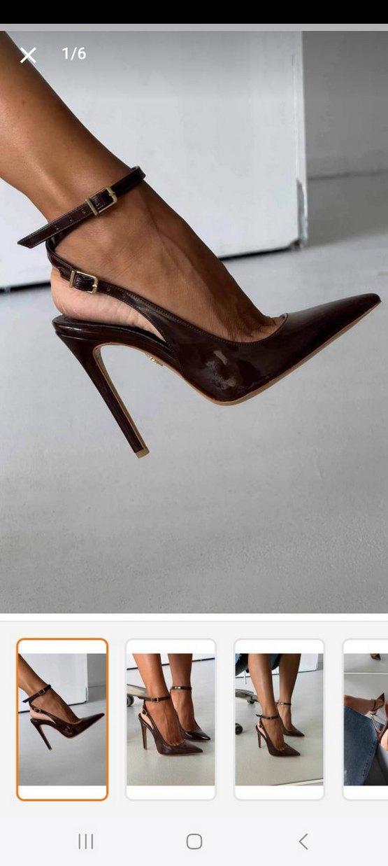 Kahverengi  Stiletto Topuklu - Görsel 3