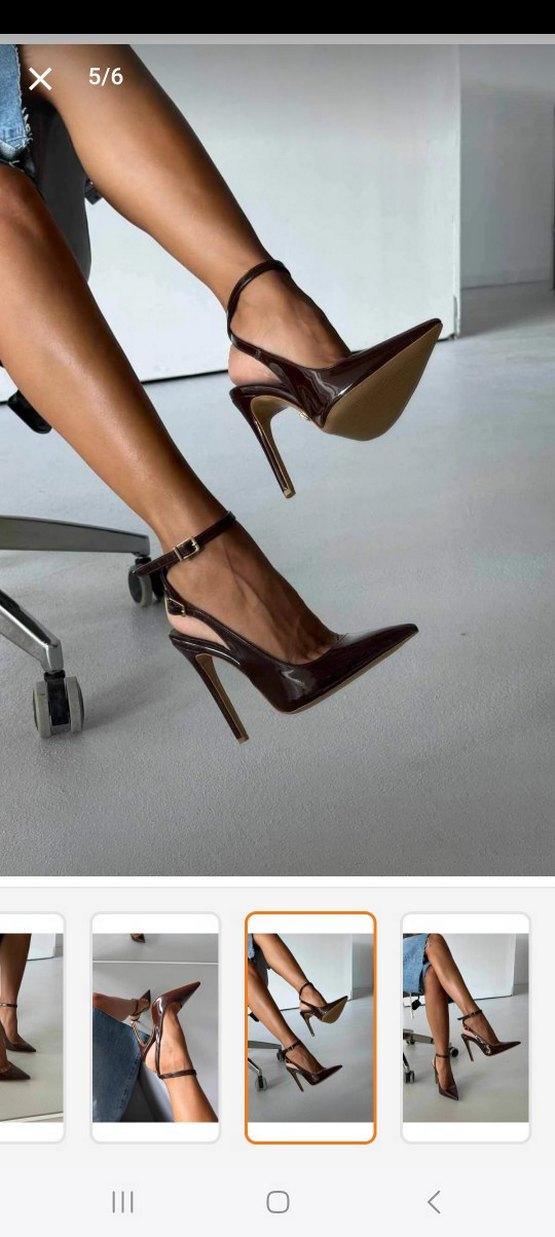 Kahverengi  Stiletto Topuklu - Görsel 2