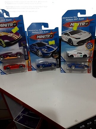 Minik arabalar 5 adet