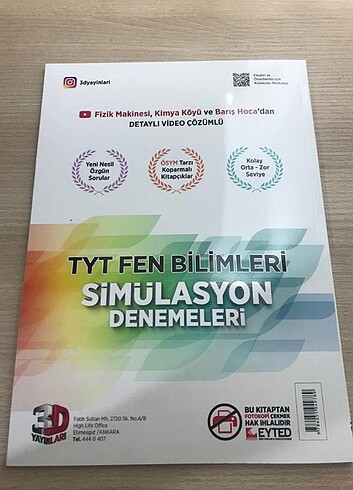 3D Tyt Fen Bilimleri Denemesi