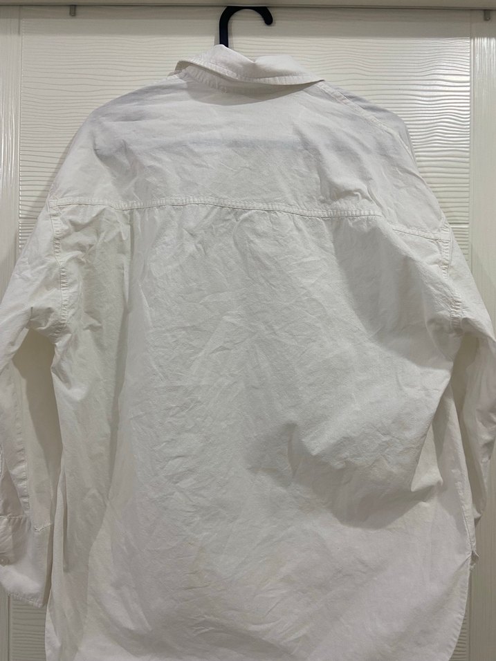 Beyaz Pamuklu Gömlek - Görsel 3