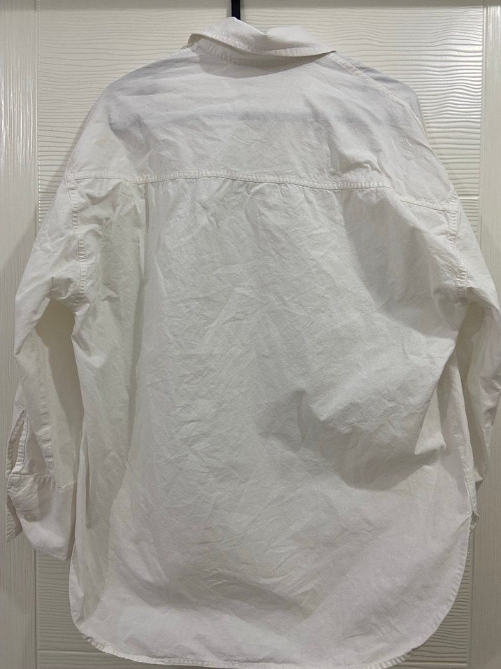 Beyaz Pamuklu Gömlek - Görsel 4