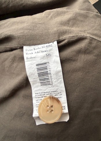 Manuka Keten Oversize Blazer Ceket Haki - Görsel 4