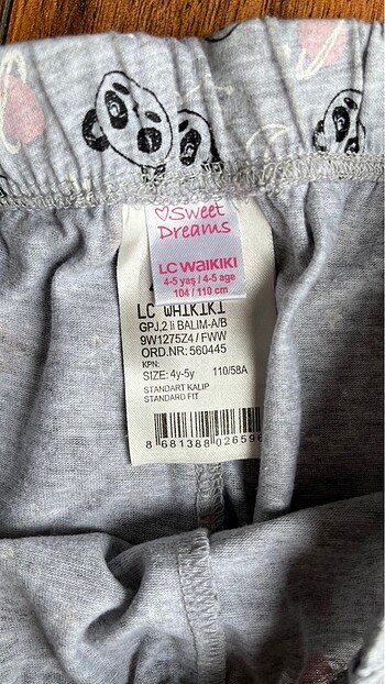 LC Waikiki Kız çocuk pijama altı
