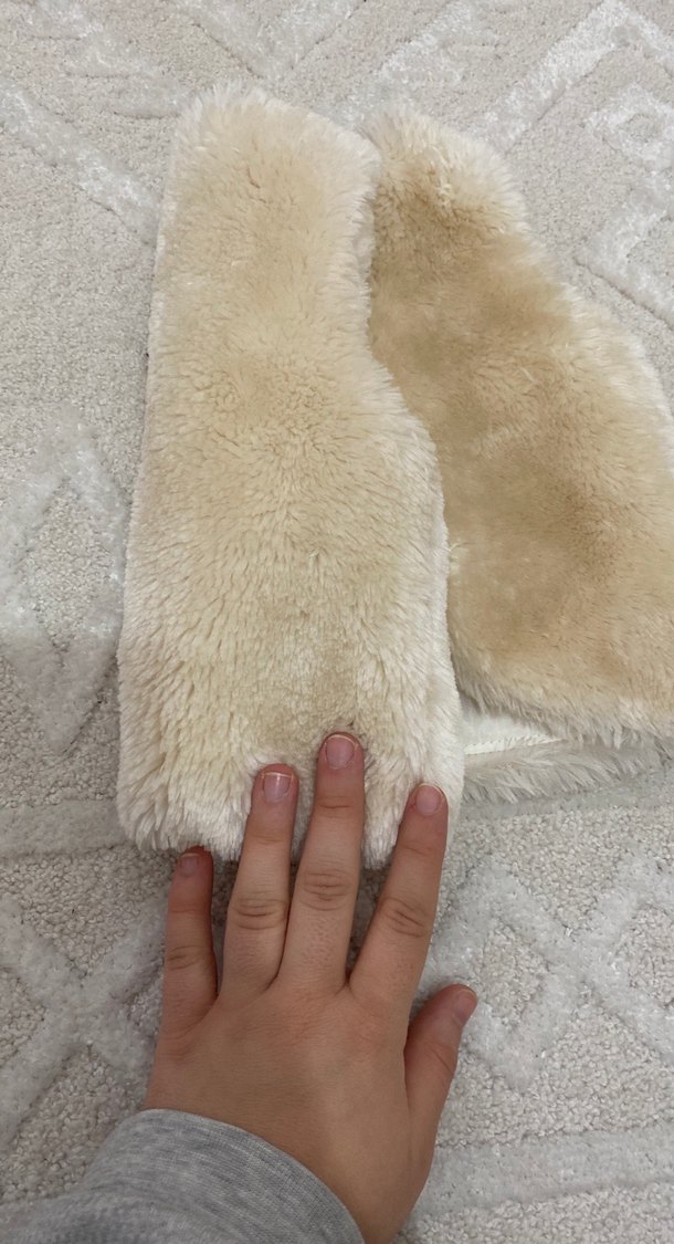 Kız Çocuk Bej Kürklü Kolsuz Yelek - Görsel 2