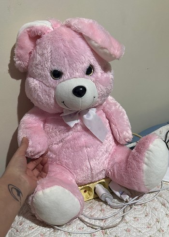 Pembe Peluş Oyuncak Tavşan - Görsel 2