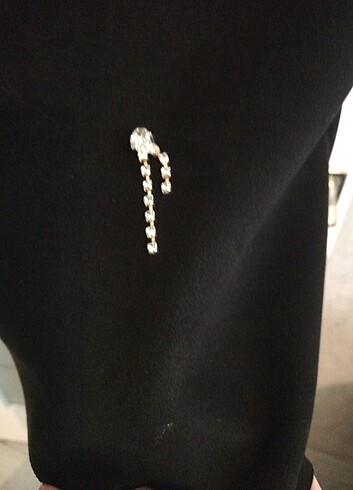 Zara Zara model taşlı nubuk elbise