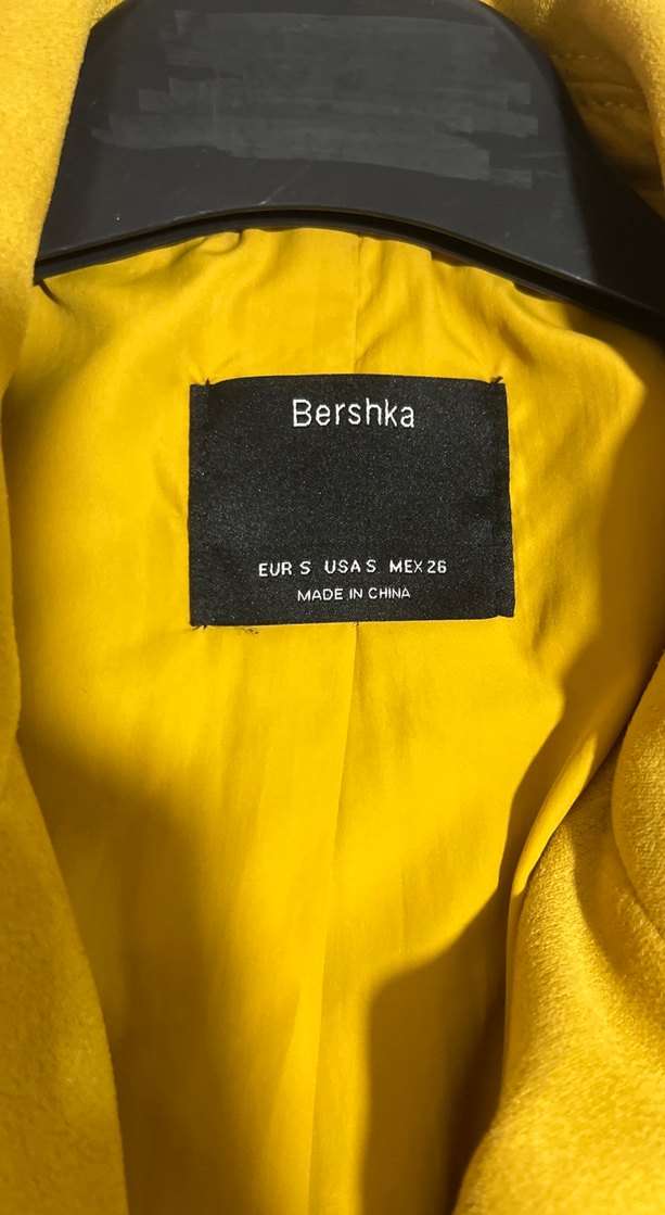 Sarı Süet Kısa Püsküllü Kadın Deri Ceket - Görsel 4