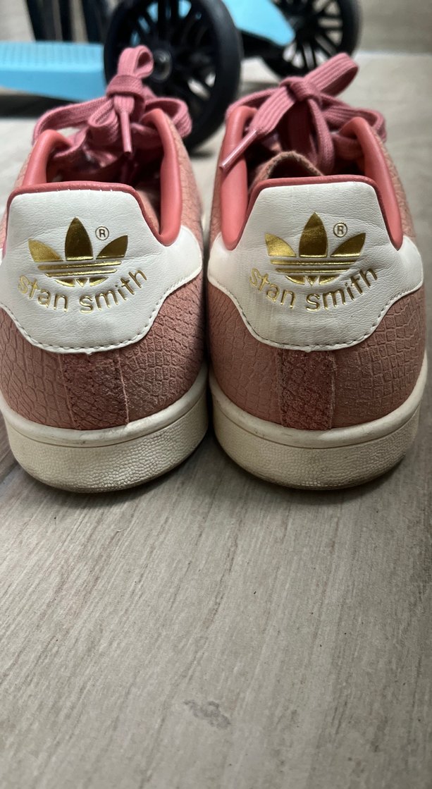 Adidas stan smıth Pembe Süet Bağcıklı Kadın Spor Ayakkabı - Görsel 5