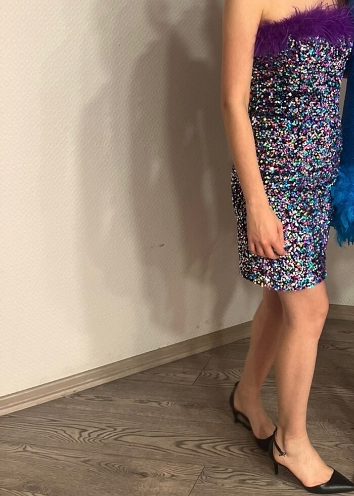 Payetli elbise - Görsel 4