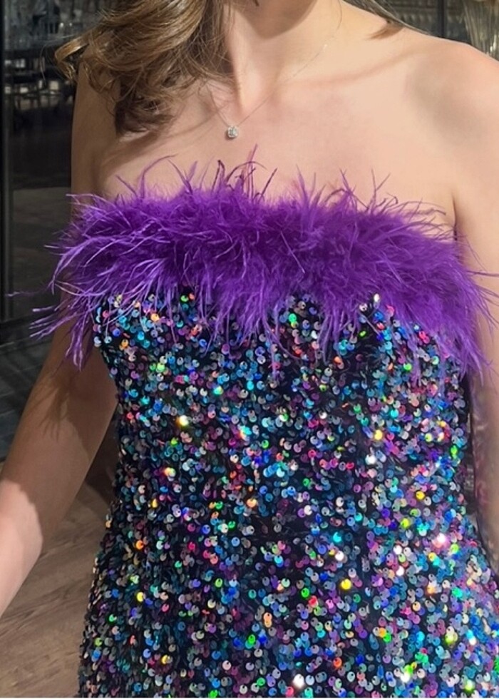 Payetli elbise - Görsel 3