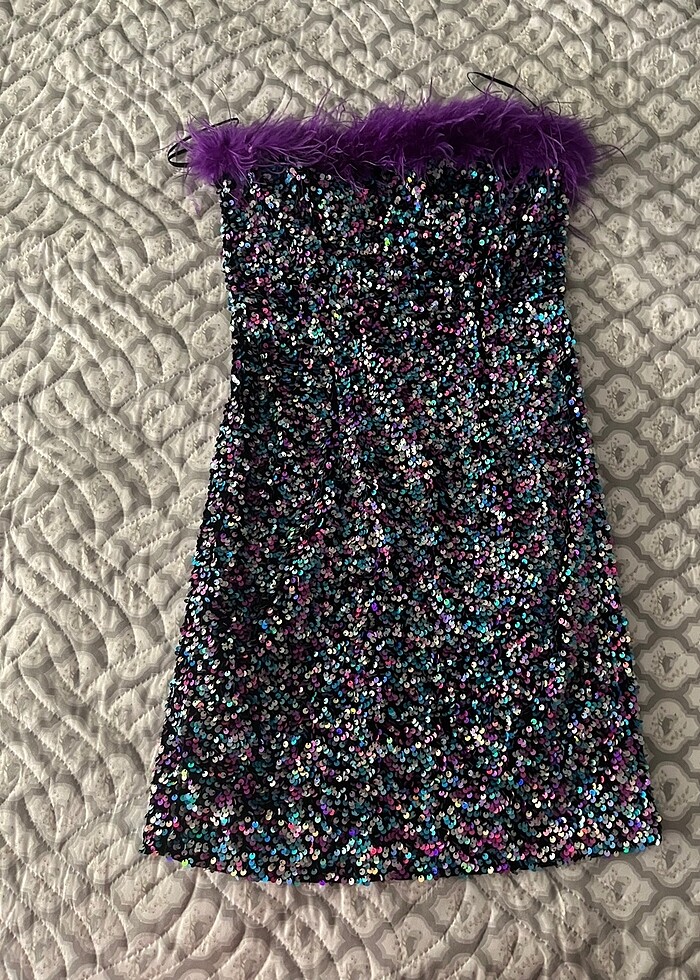 Payetli elbise - Görsel 5