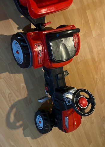 Kırmızı Çocuk Oyuncak Traktör - Görsel 6