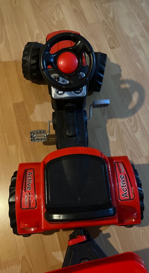 Kırmızı Çocuk Oyuncak Traktör - Görsel 4