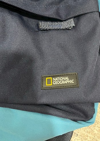 Mavi Baskılı Fermuarlı Kadın Sırt Çantası - Görsel 3