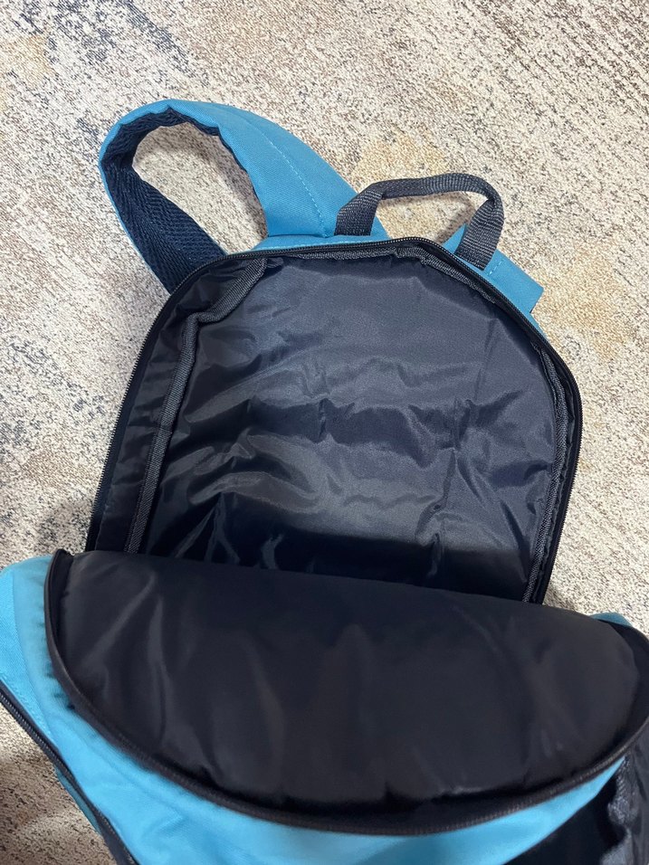 Mavi Baskılı Fermuarlı Kadın Sırt Çantası - Görsel 5