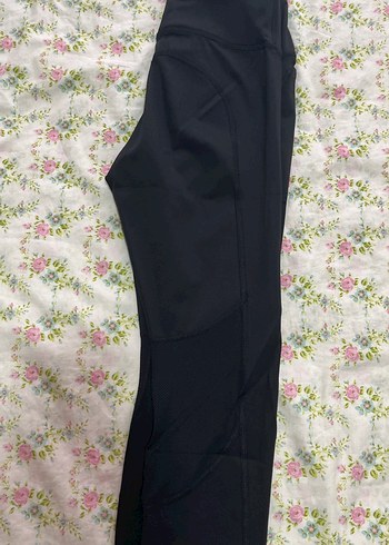 Siyah Elastik Kadın Tayt - Görsel 2