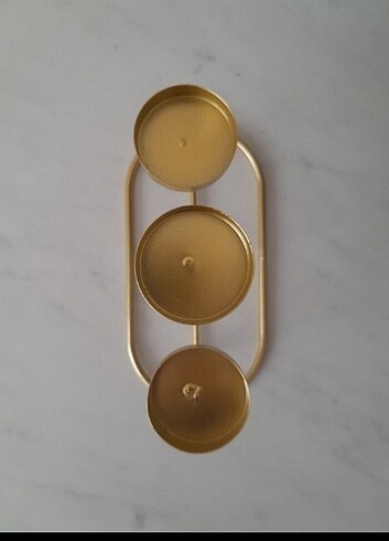 LCW home 3lü mumluk şamdan gold altin