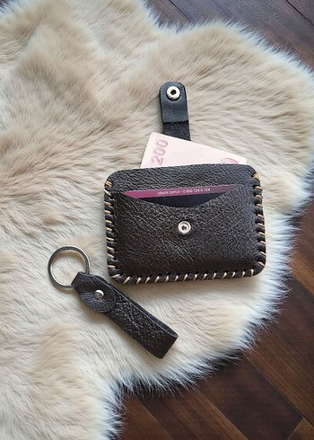 hakiki Deri Kadın Cüzdanı ve Anahtarlık - Görsel 3