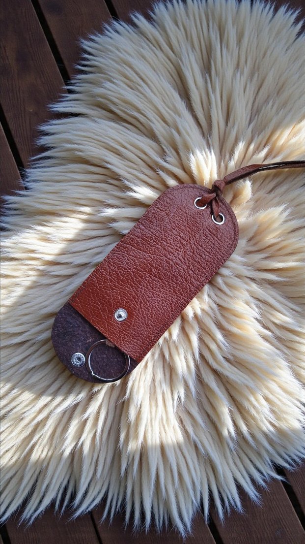 hakiki deri anahtarlık - Görsel 2