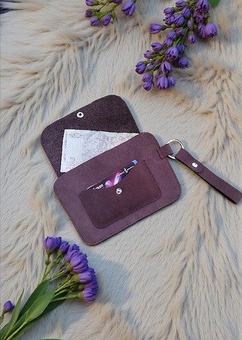 hakiki kuzu süet deri cüzdan - Görsel 2