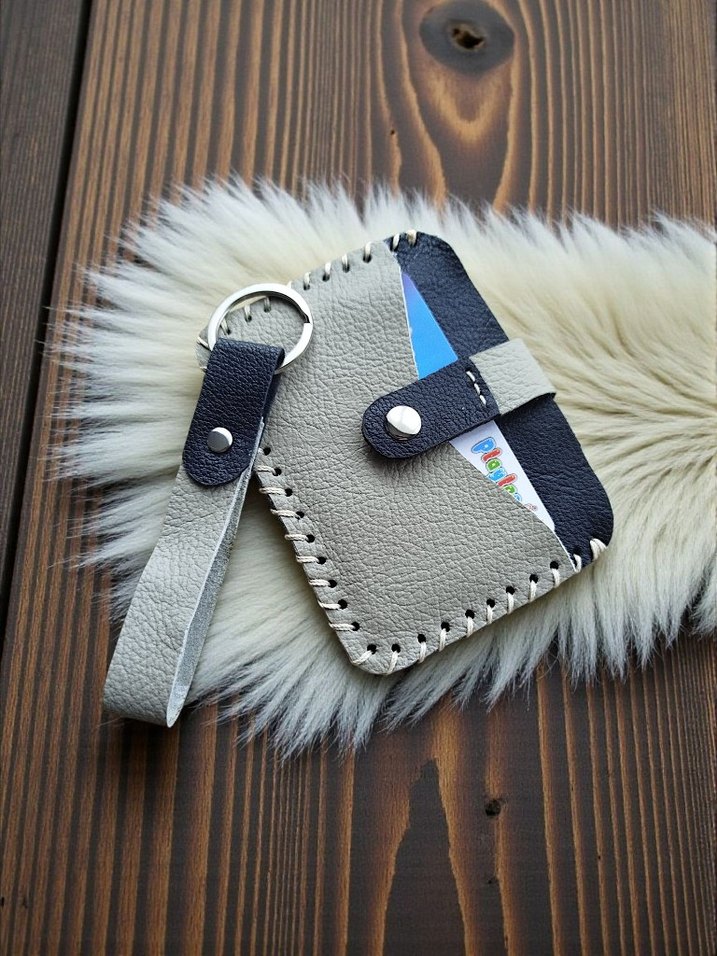 hakiki deri cüzdan ve anahtarlık - Görsel 2