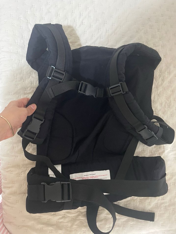 Yıldız Desenli Siyah Bebek Taşıyıcı - Görsel 4