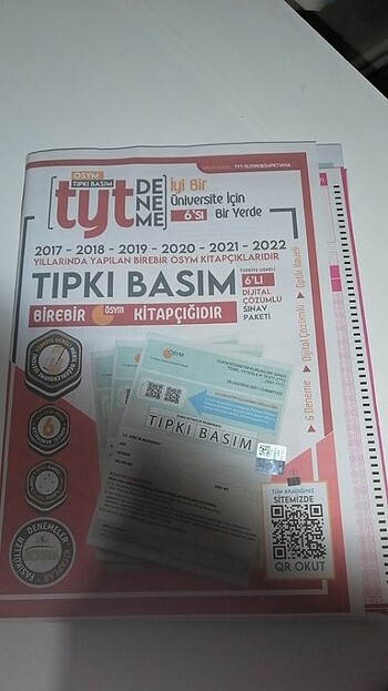 Tyt ve Ayt ösym tıpkı basım denemesi
