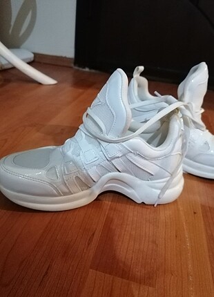 38 Beden beyaz Renk Yüksek topuk spor ayakkabı