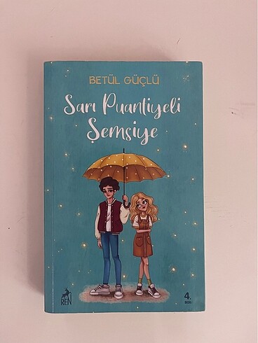 sarı puantiyeli şemsiye