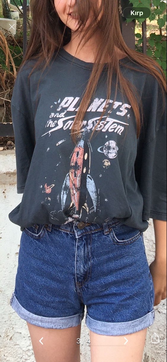 Jean şort - Görsel 3