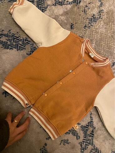 9-12 Ay Beden çeşitli Renk Bebek kolej ceket sweat panduf