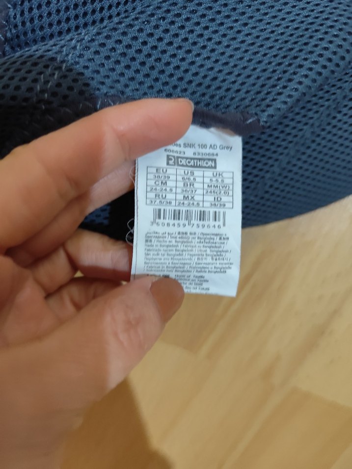 Erkek Mavi Spor Su Ayakkabısı Velcro - Görsel 3