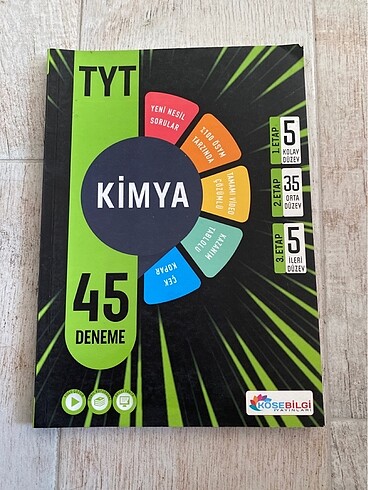 Köşebilgi yayınları tyt kimya deneme