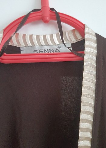 Uzun Kollu Kahverengi pelerin panço - Görsel 4