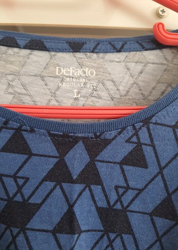 Desenli Mavi Hamile Tişörtü - Görsel 2